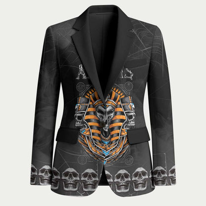 Personalized Halloween Egypt Blazer Skull Anubis