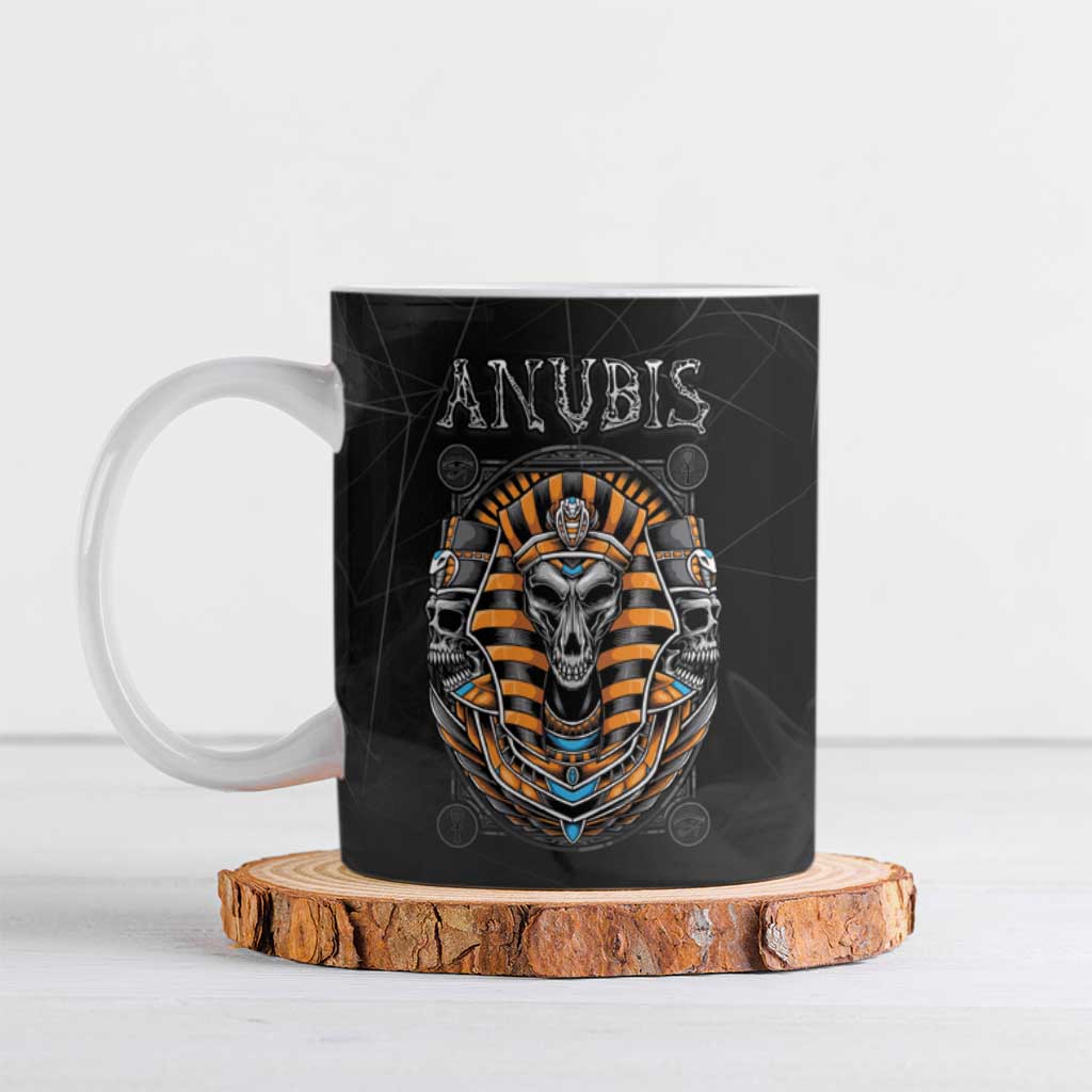 Personalized Halloween Egypt Ceramic Mug Skull Anubis