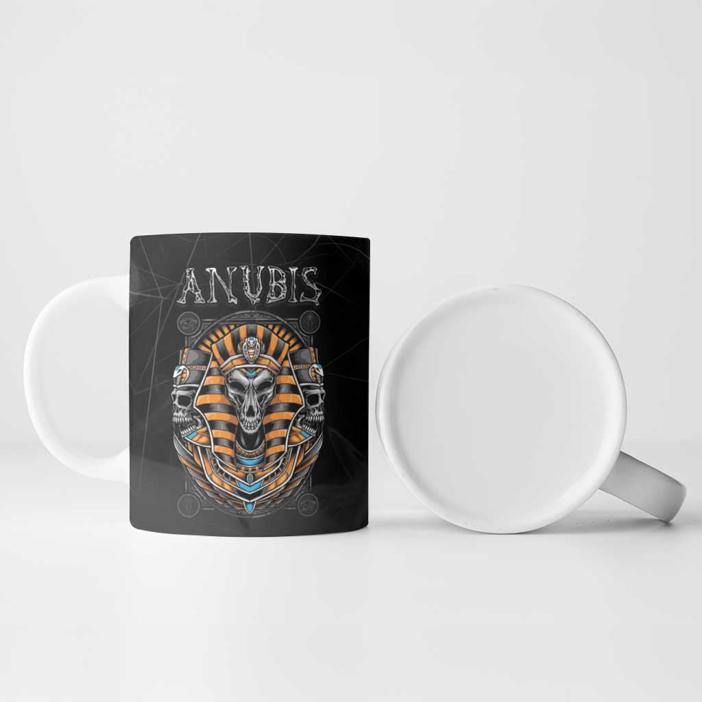 Personalized Halloween Egypt Ceramic Mug Skull Anubis