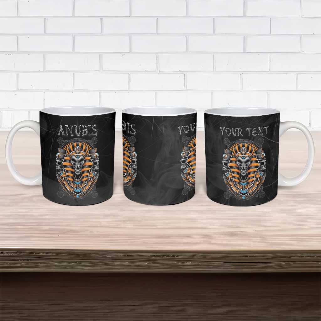 Personalized Halloween Egypt Ceramic Mug Skull Anubis