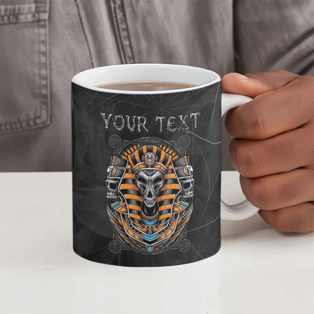 Personalized Halloween Egypt Ceramic Mug Skull Anubis