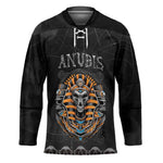Personalized Halloween Egypt Hockey Jersey Skull Anubis