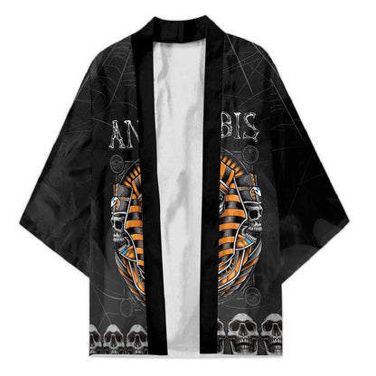Personalized Halloween Egypt Kimono Skull Anubis
