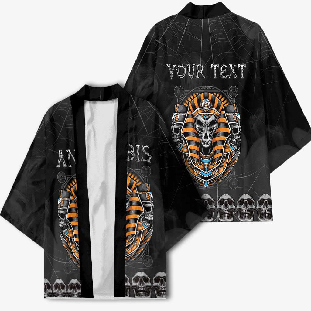 Personalized Halloween Egypt Kimono Skull Anubis