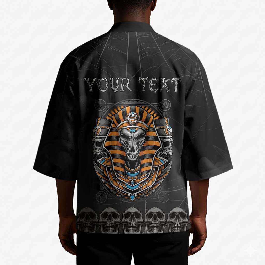 Personalized Halloween Egypt Kimono Skull Anubis