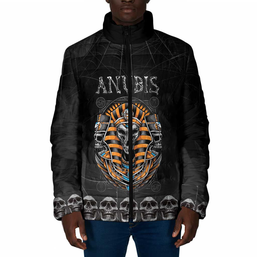 Personalized Halloween Egypt Padded Jacket Skull Anubis