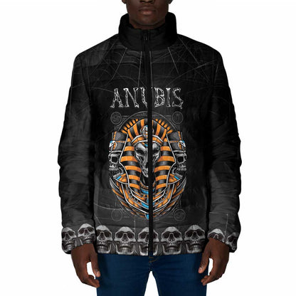 Personalized Halloween Egypt Padded Jacket Skull Anubis