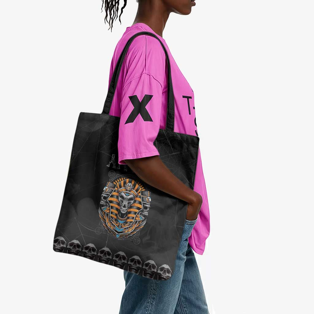 Halloween Egypt Tote Bag Skull Anubis