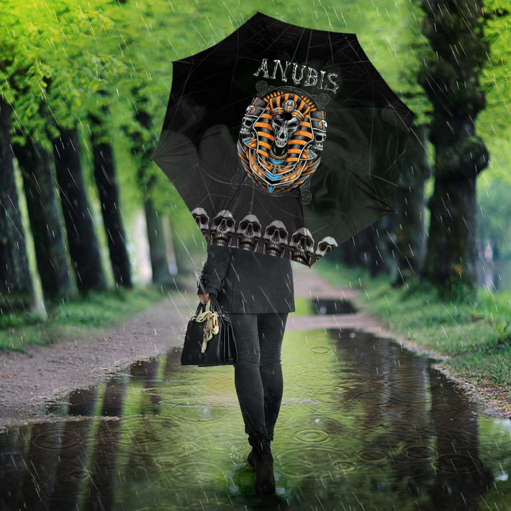 Halloween Egypt Umbrella Skull Anubis
