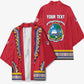Personalized Liberia Dashiki Kimono Red Color