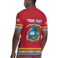 Personalized Liberia Red Dashiki Rugby Jersey - African Pride