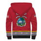 Personalized Liberia Red Dashiki Sherpa Hoodie - African Pride