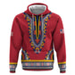 Personalized Liberia Red Dashiki Zip Hoodie - African Pride