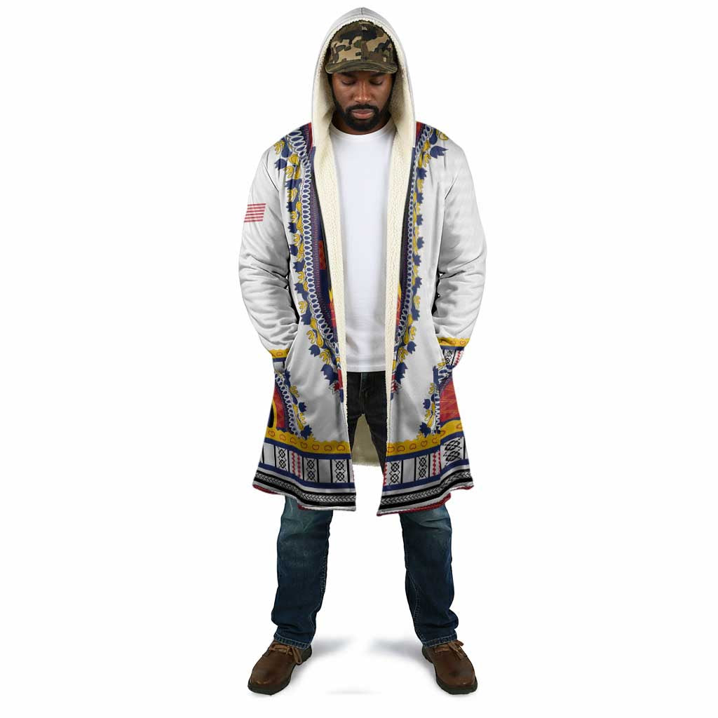Personalized Liberia Dashiki Cloak White Color