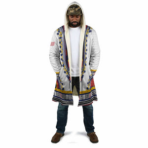 Personalized Liberia Dashiki Cloak White Color