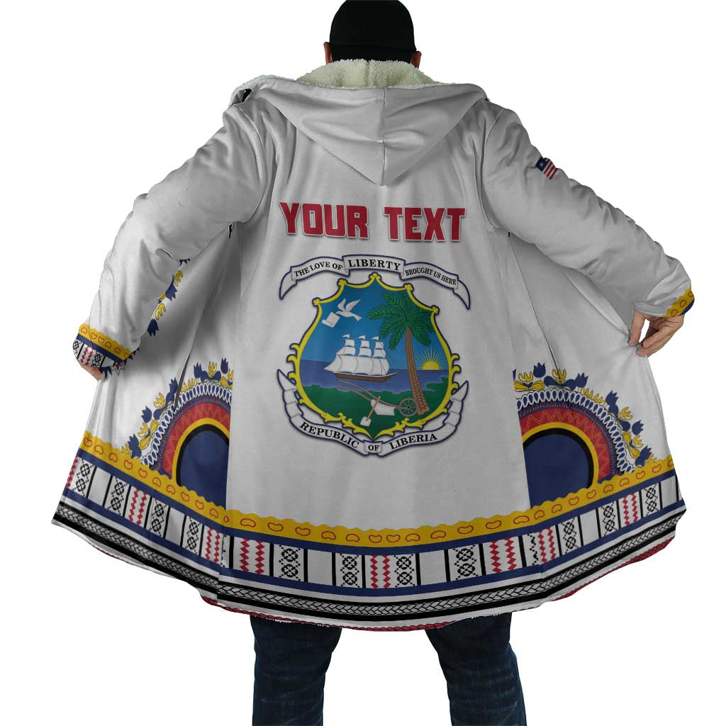 Personalized Liberia Dashiki Cloak White Color