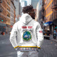 Personalized Liberia White Dashiki Hoodie - African Pride