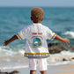 Personalized Liberia White Dashiki Kid Hawaiian Shirt - African Pride