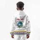 Personalized Liberia White Dashiki Kid Hoodie - African Pride