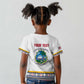 Personalized Liberia White Dashiki Kid T shirt - African Pride