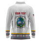 Personalized Liberia White Dashiki Long Sleeve Polo Shirt - African Pride