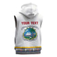 Personalized Liberia White Dashiki Sleeveless Hoodie - African Pride