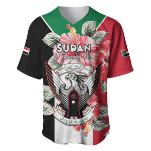 Personalized Afro Sudan Baseball Jersey Happy Independence Day