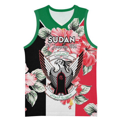 Personalized Afro Sudan Basketball Jersey Happy Independence Day LT15