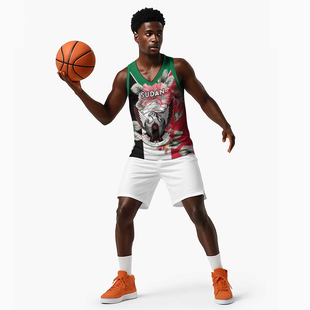 Personalized Afro Sudan Basketball Jersey Happy Independence Day LT15