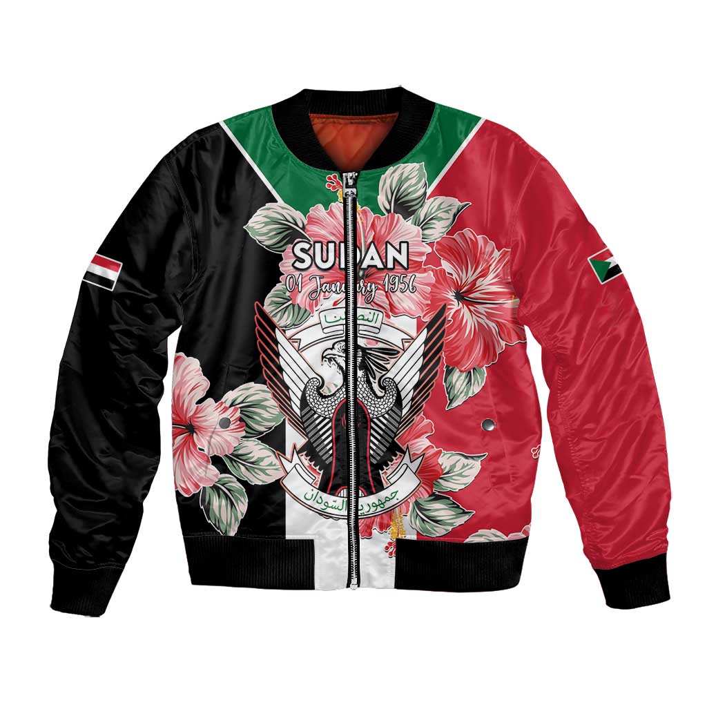 Personalized Afro Sudan Bomber Jacket Happy Independence Day