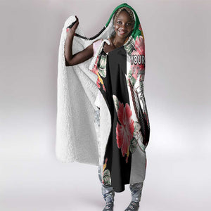 Personalized Afro Sudan Hooded Blanket Happy Independence Day