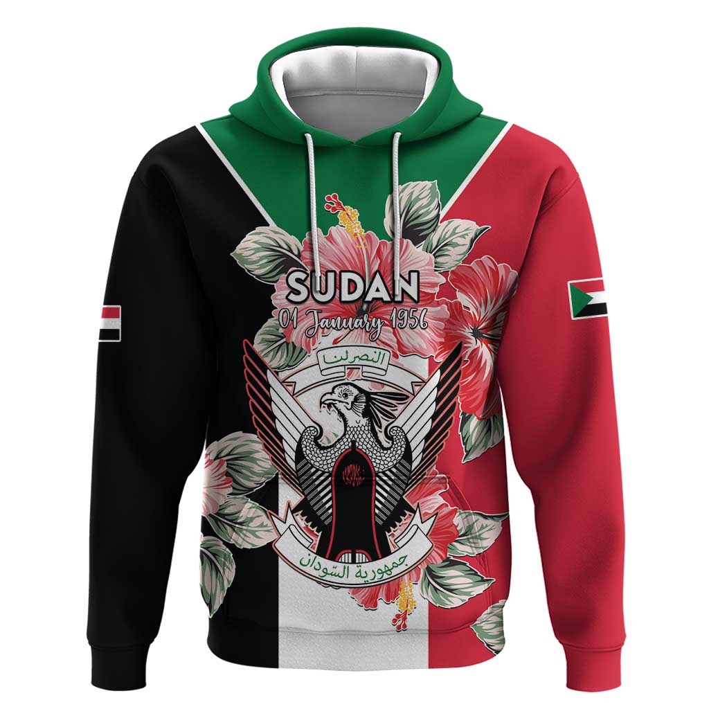 Personalized Afro Sudan Hoodie Happy Independence Day