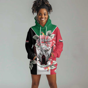 Personalized Afro Sudan Hoodie Dress Happy Independence Day