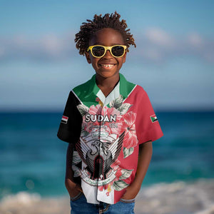 Personalized Afro Sudan Kid Hawaiian Shirt Happy Independence Day