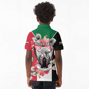 Personalized Afro Sudan Kid Polo Shirt Happy Independence Day