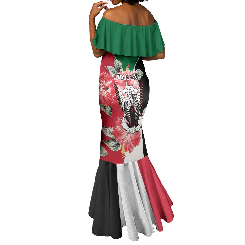 Personalized Afro Sudan Mermaid Dress Happy Independence Day