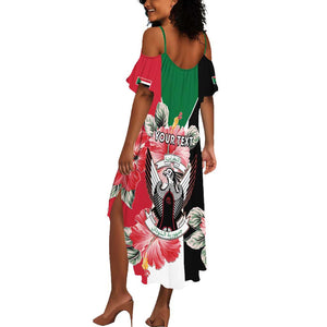 Personalized Afro Sudan Summer Maxi Dress Happy Independence Day