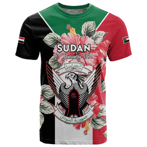 Personalized Afro Sudan T shirt Happy Independence Day