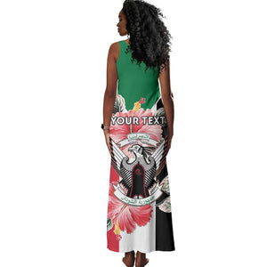 Personalized Afro Sudan Tank Maxi Dress Happy Independence Day