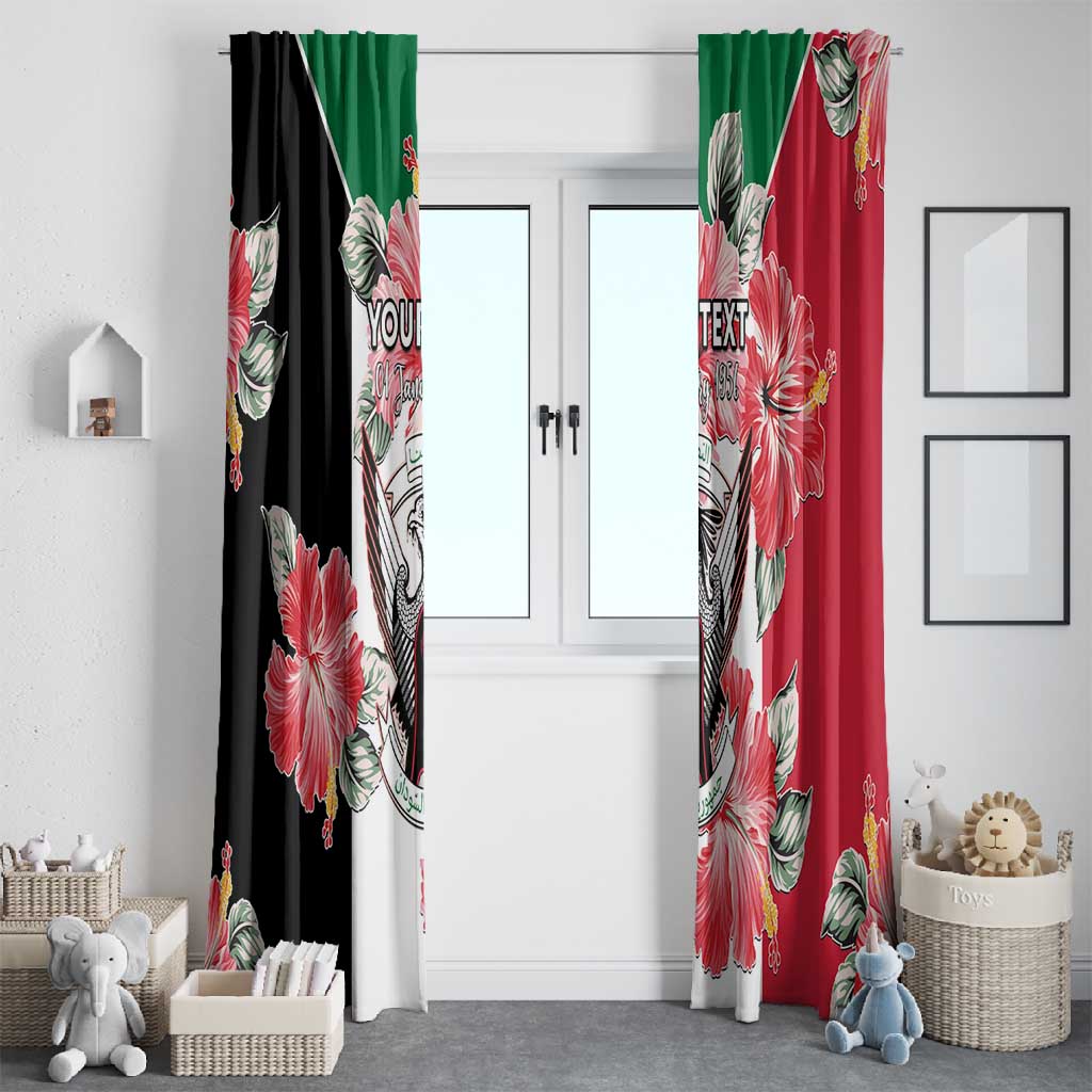 Personalized Afro Sudan Window Curtain Happy Independence Day
