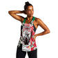 Personalized Afro Sudan Women Racerback Tank Happy Independence Day