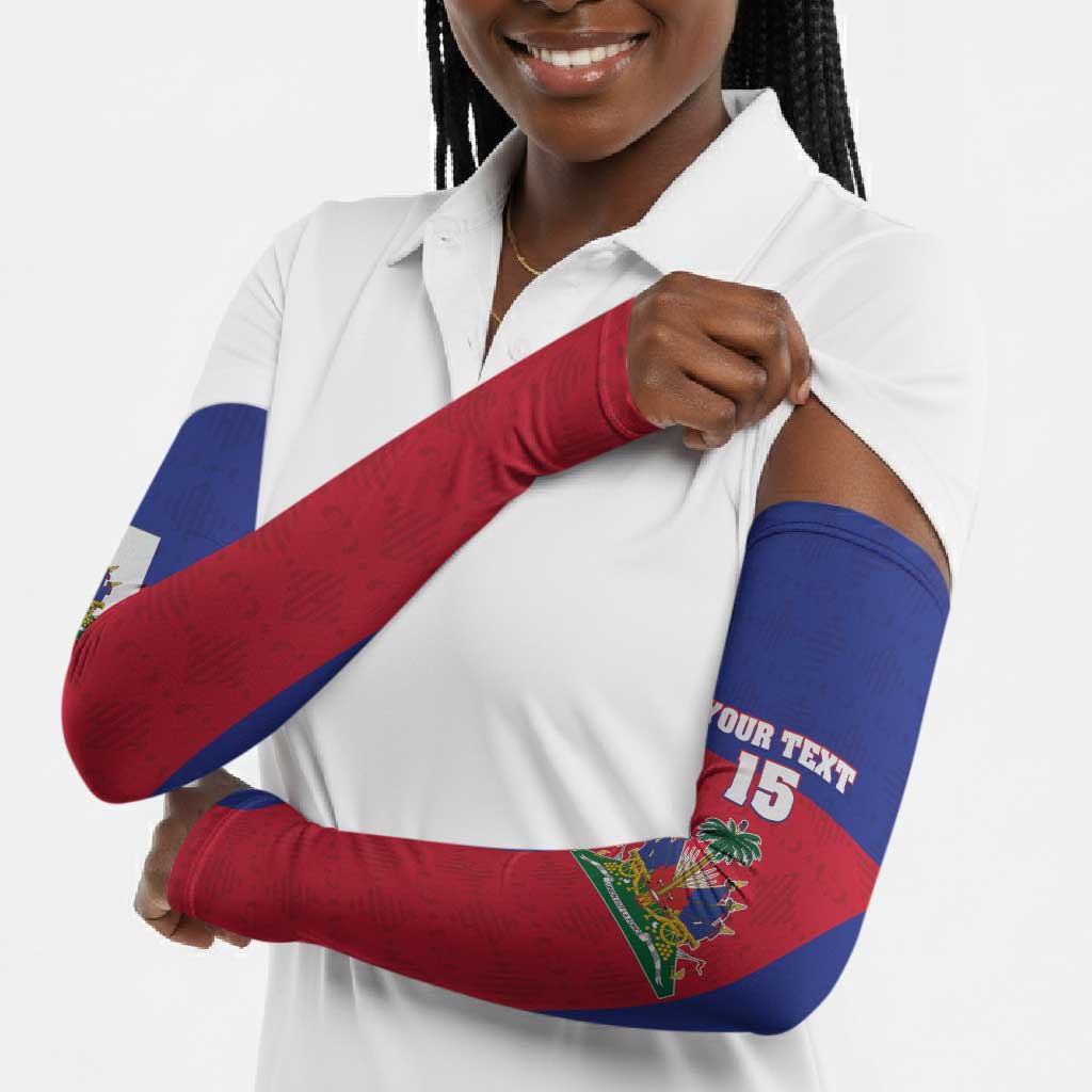 Custom Haiti Football Arm Sleeves Les Grenadiers 2026 Back to the World Cup