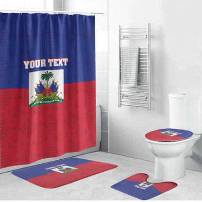 Custom Haiti Football Bathroom Set Les Grenadiers 2026 Back to the World Cup