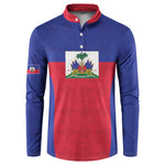 Custom Haiti Football Button Sweatshirt Les Grenadiers 2026 Back to the World Cup