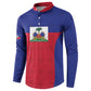 Custom Haiti Football Button Sweatshirt Les Grenadiers 2026 Back to the World Cup