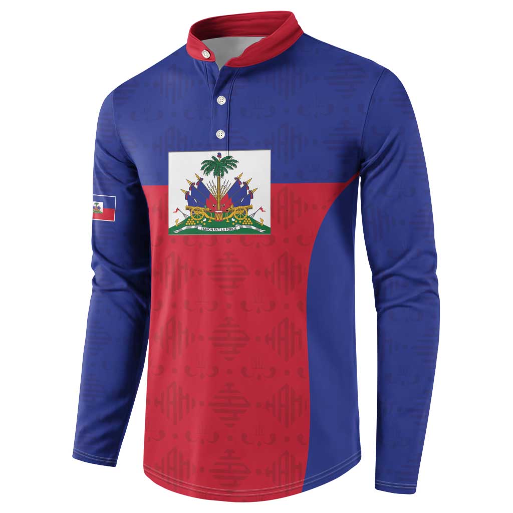 Custom Haiti Football Button Sweatshirt Les Grenadiers 2026 Back to the World Cup