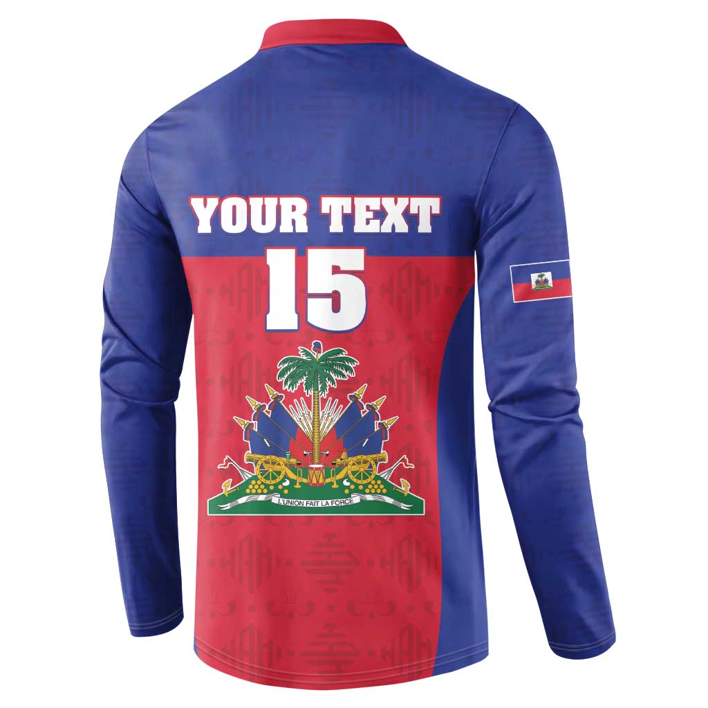 Custom Haiti Football Button Sweatshirt Les Grenadiers 2026 Back to the World Cup