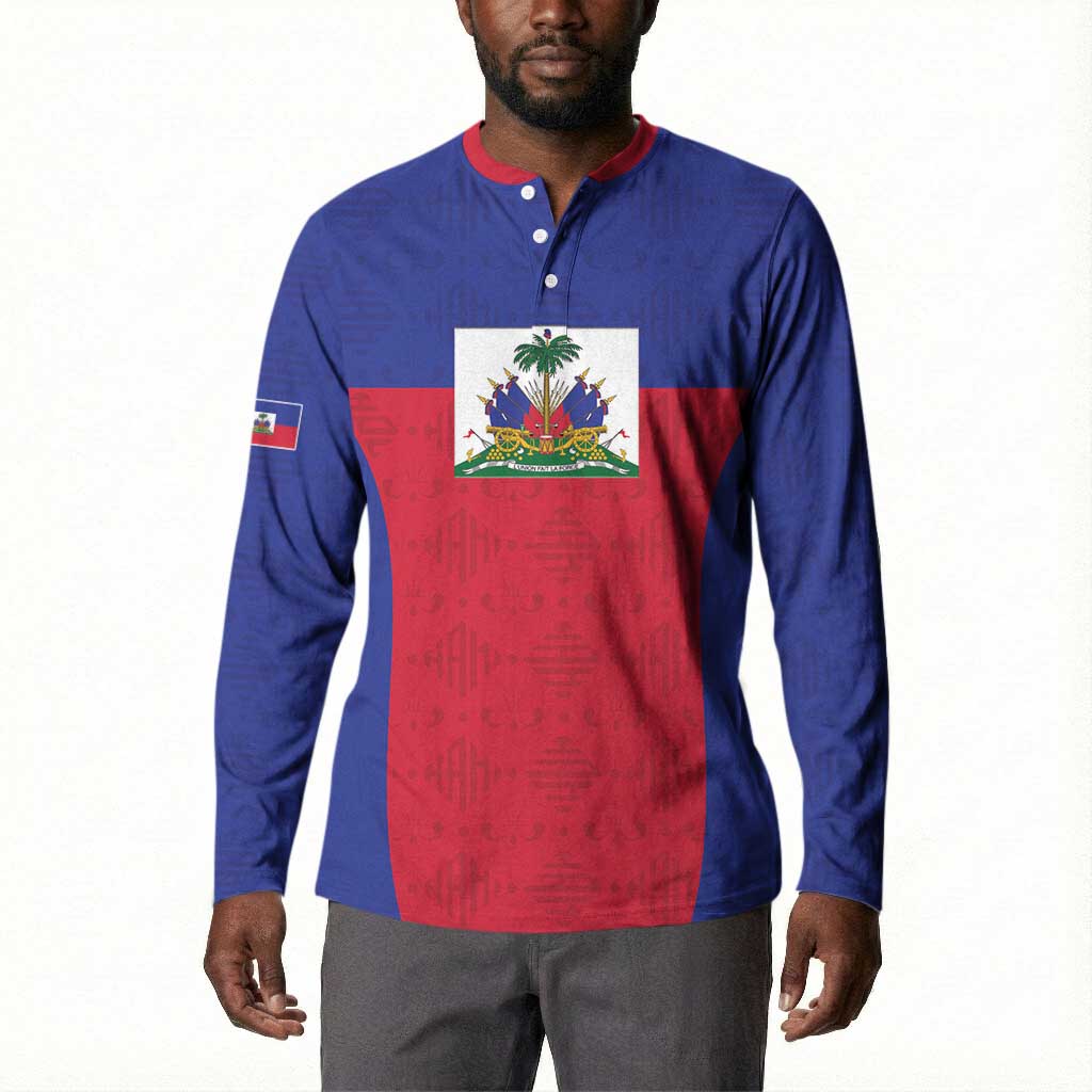 Custom Haiti Football Button Sweatshirt Les Grenadiers 2026 Back to the World Cup
