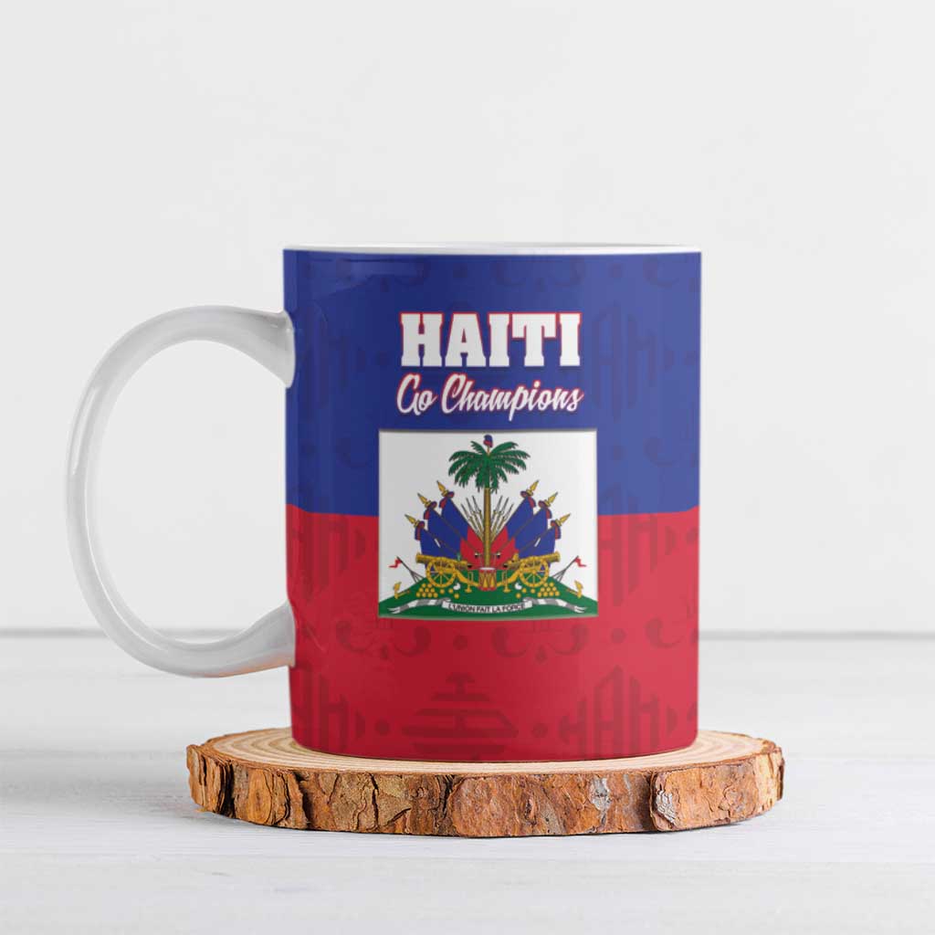 Custom Haiti Football Ceramic Mug Les Grenadiers 2026 Back to the World Cup