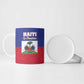 Custom Haiti Football Ceramic Mug Les Grenadiers 2026 Back to the World Cup